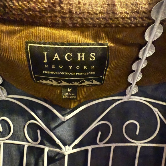 Jachs New York Premium Outdoor Purveyors Men's Brown Plaid Shirt Jacket - Picture 3 of 6